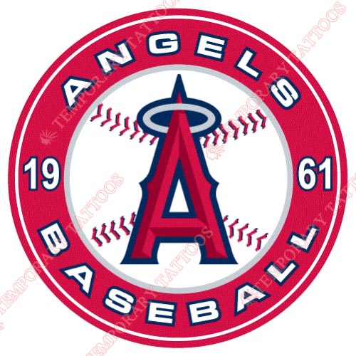 Los Angeles Angels of Anaheim Customize Temporary Tattoos Stickers NO.1637